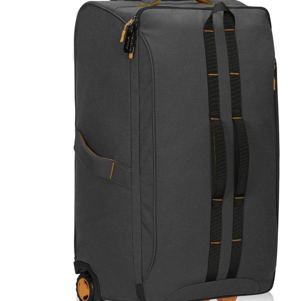 GREY Hynes Eagle 21" 34L Rolling Duffel Bag Carry on Luggage Suitcase